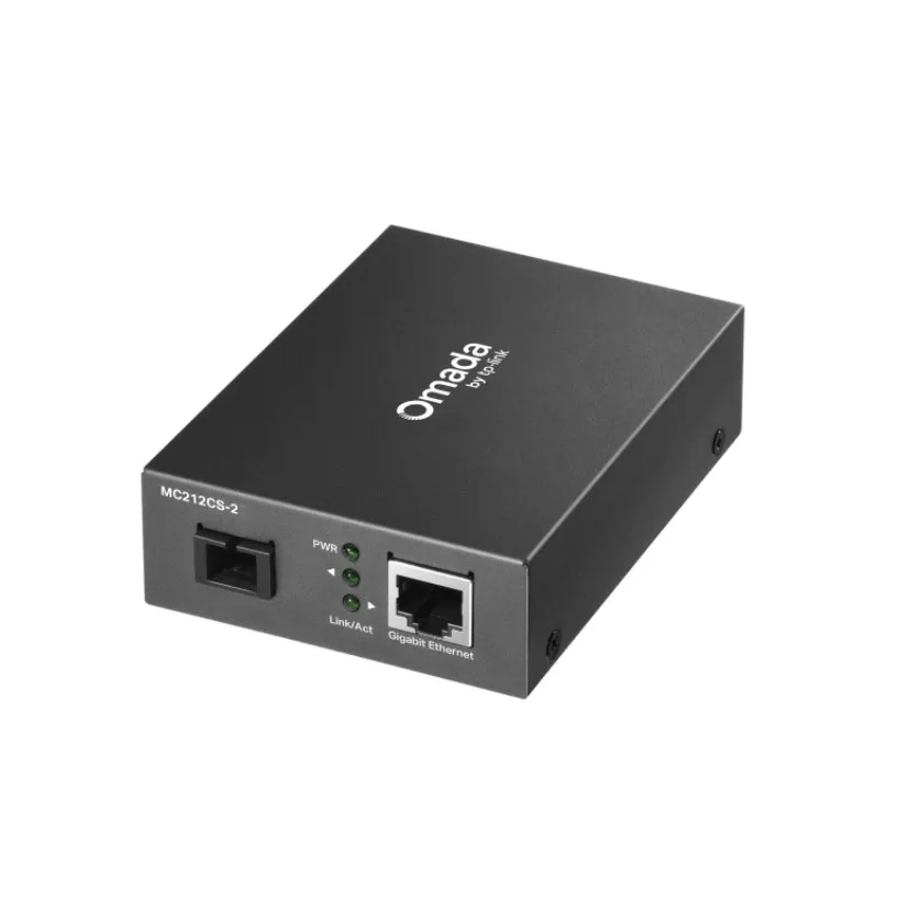 TP-LINK OMADA WDM MEDIA CONVERTER,GE RJ45, SINGLE MODE, 1310nm TX/1550nm RX, 2KM, 3YR