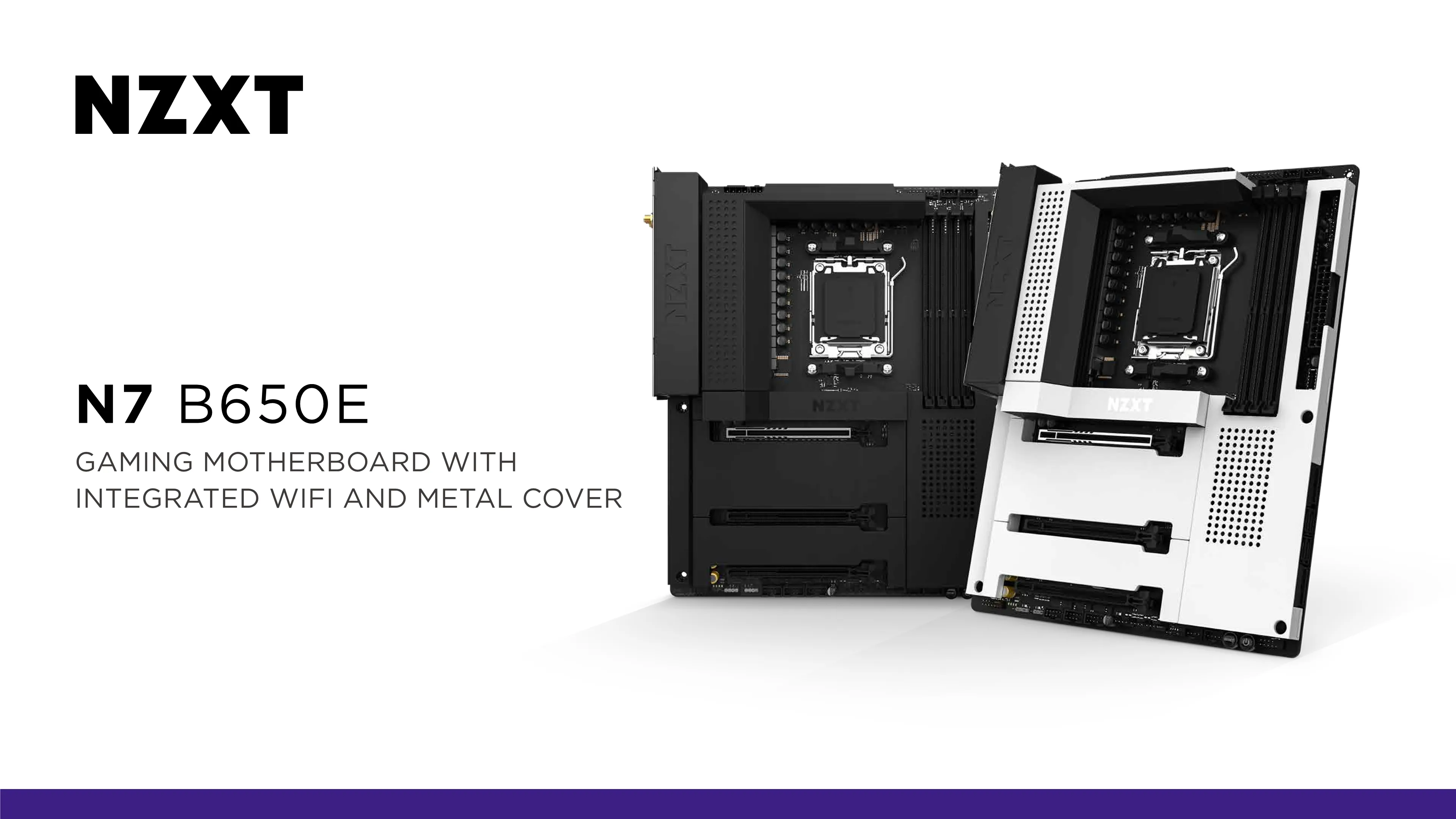 NZXT N7 B650E Mobo AMD B650 Chipset with Wi-Fi - N7-B65XT-W1