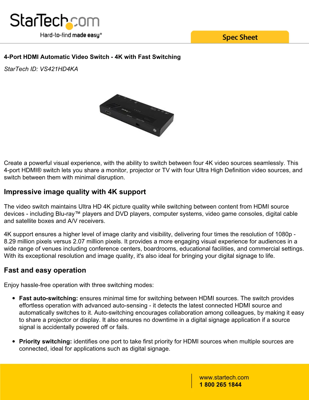 HDMI Auto Switch - Why Spend more? 