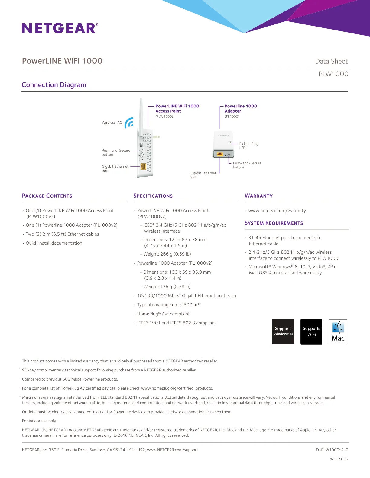 Powerline 1000 + WiFi - PLW1000