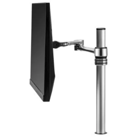 ATDEC DUAL MONITOR DESK MOUNT, UP TO 27" & 8KG, VESA 75x75, 100x100, WHITE, 10 YR WTY