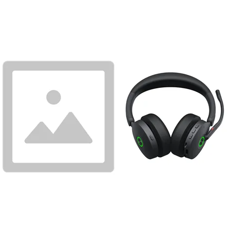 Bonus Black COMSOL QI Charger W/YEALINK (BH74) UC Wireless Stereo HEADSET, C-A Adapter