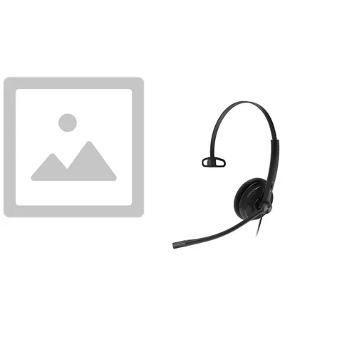 Bonus Black COMSOL QI Charger W/YEALINK (YHS34) WIDEBAND Mono Quick Disconnect Headset