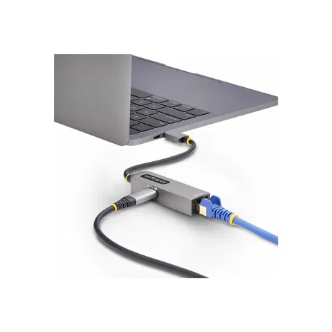 2.5GbE USB-C to Ethernet Adapter 100W PD Pass-Through NBASE-T NIC USB 3.0 Type-C 2.5/1G Multi Speed Network Thunderbolt Compatible Windows/Mac