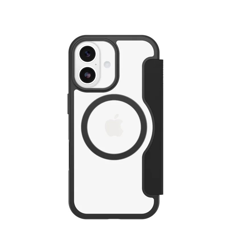OtterBox React Folio MagSafe Apple iPhone 17 Black Crystal - clear/black