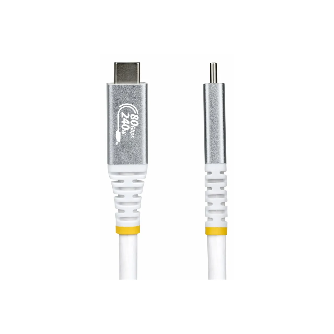 Startech 50CM (1.6FT) USB4 CABLE, USB-IF CERTIFIED, 80GBPS, WHITE, LTW