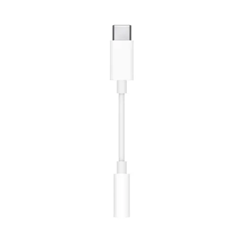 Apple MU7E2FE/A, USB-C to 3.5 mm Headphone Jack Adapter, 1 Year Warranty
