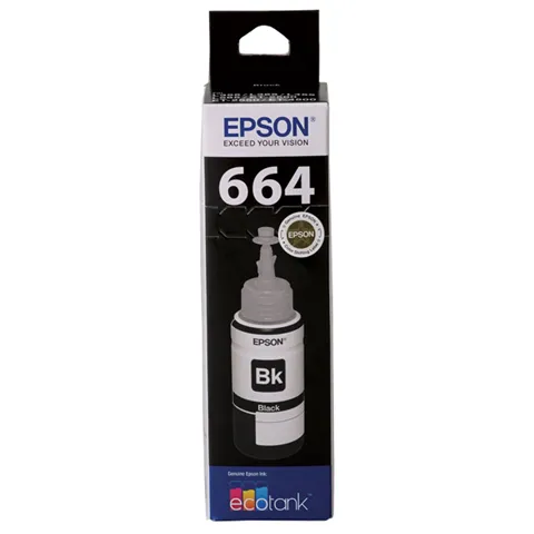 T664 Black EcoTank Ink Bottle (Epson EcoTank ET-2500, ET-2550, ET-4500)